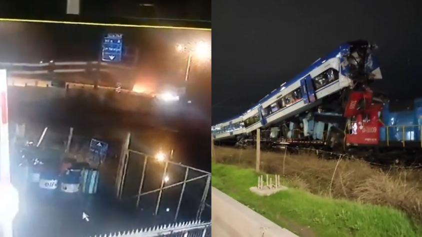 Registro del momento exacto: Viralizan impactantes imágenes del choque de trenes en San Bernardo