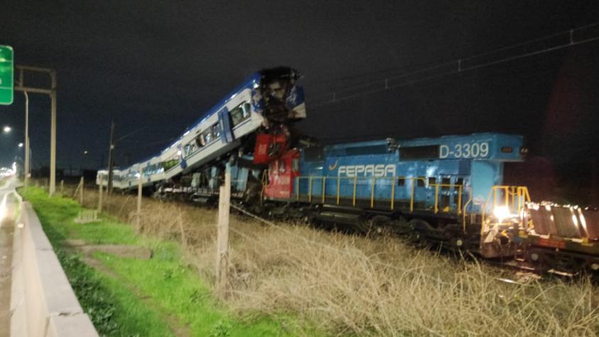 EFE emite comunicado tras choque de trenes en San Bernardo | T13