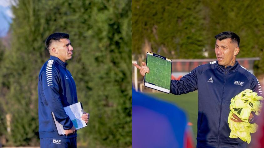 Gary Medel se lució en las postales de su examen final para ser técnico de fútbol