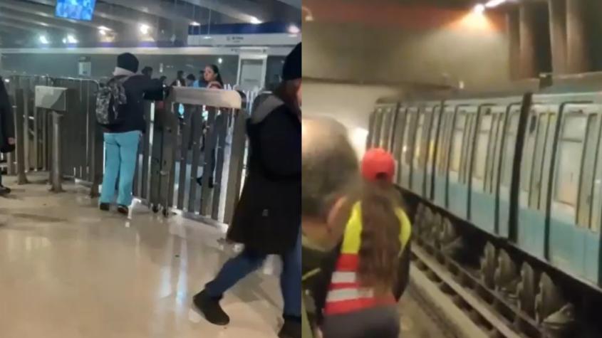 Metro debió cerrar estación Vicente Valdés por "arco eléctrico que generó humo": servicio ya fue restablecido
