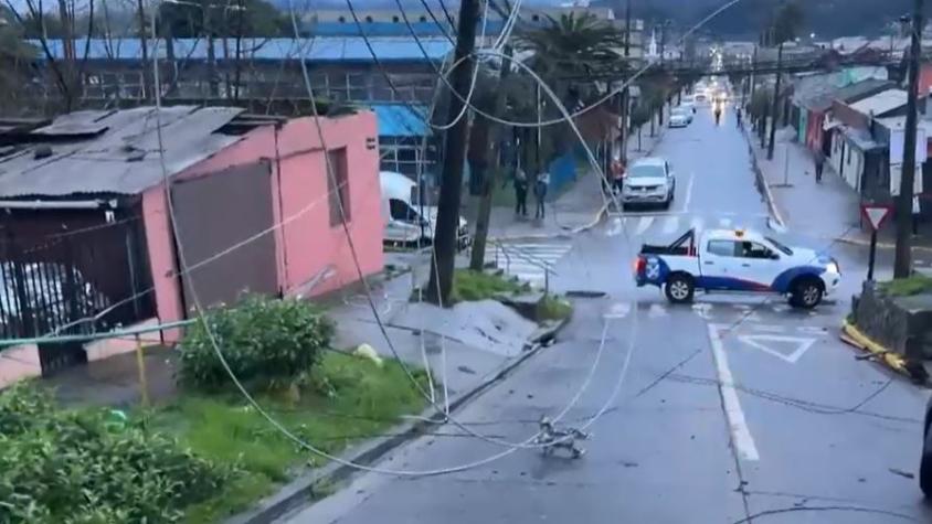 Al menos 10 viviendas destruidas en Penco: Armada dice que fue un tornado