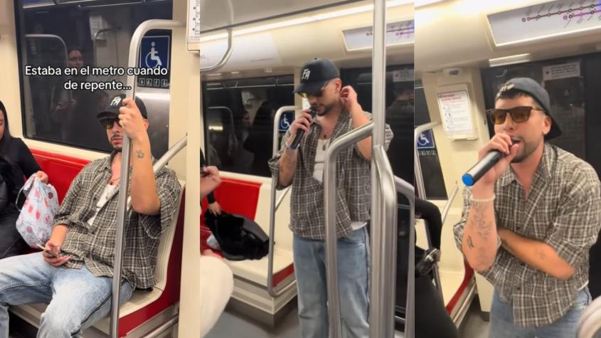 Matt Hunter sorprendió con improvisado concierto en vagón del Metro 