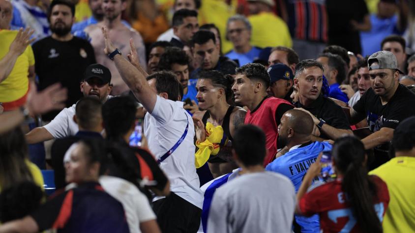 "No se tolerará": Conmebol abre expediente tras escandalosa pelea en el duelo entre Uruguay y Colombia