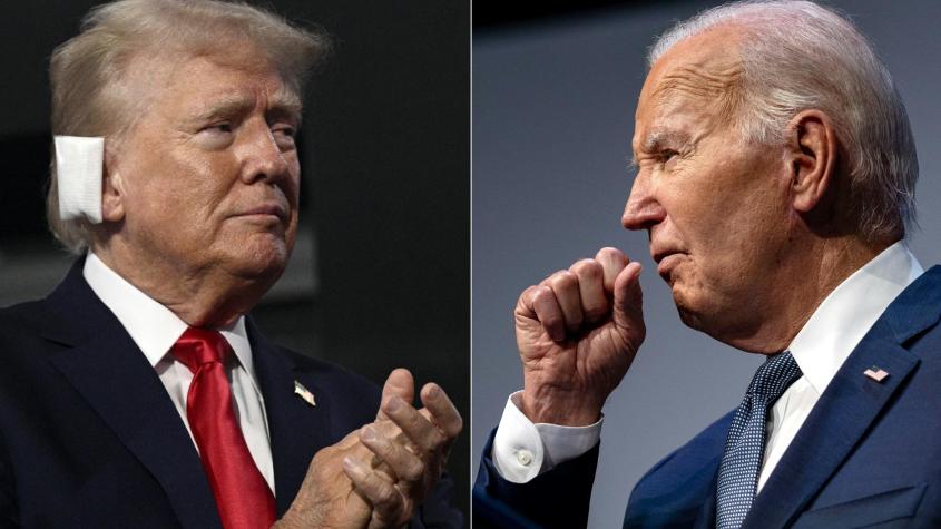 Trump reacciona a renuncia de Joe  Biden a candidatura: "No era apto para presentarse a Presidente"