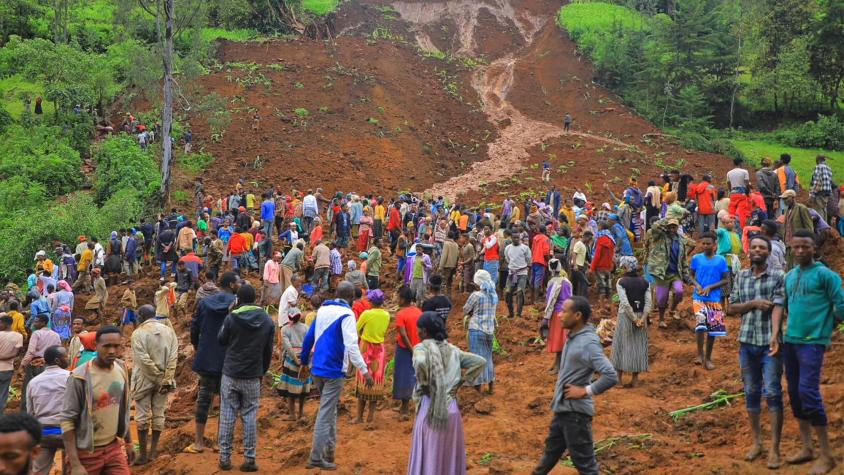 Al menos 146 muertos por deslizamiento de tierra en Etiopía