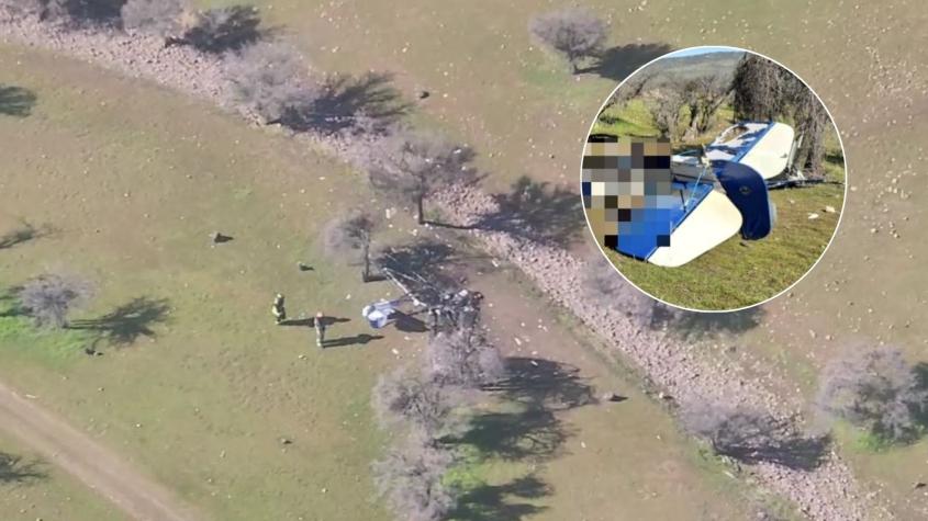 Avioneta cayó en aeródromo de Tiltil: Confirman al menos una persona muerta
