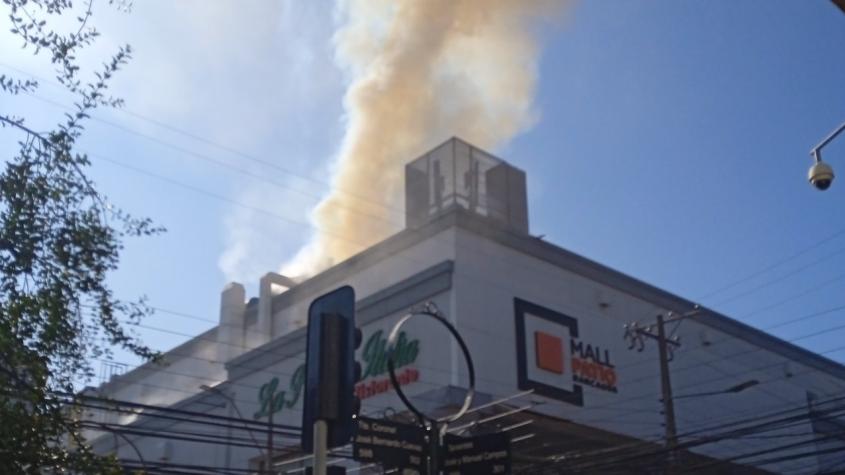 Amago de incendio en Mall de Rancagua provoca evacuación del centro comercial