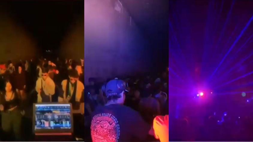 Con DJ y guardia de seguridad: Así son las fiestas clandestinas que realizan en túneles de Santiago