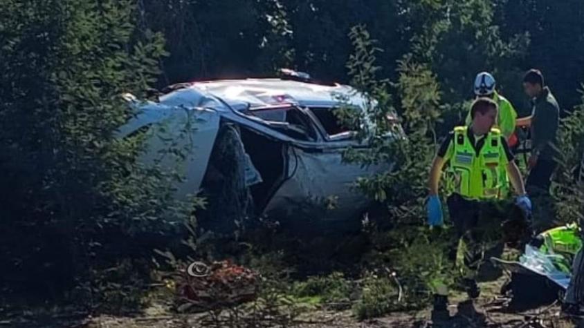 Niño de 7 años muere tras volcamiento de un auto en la Ruta 68