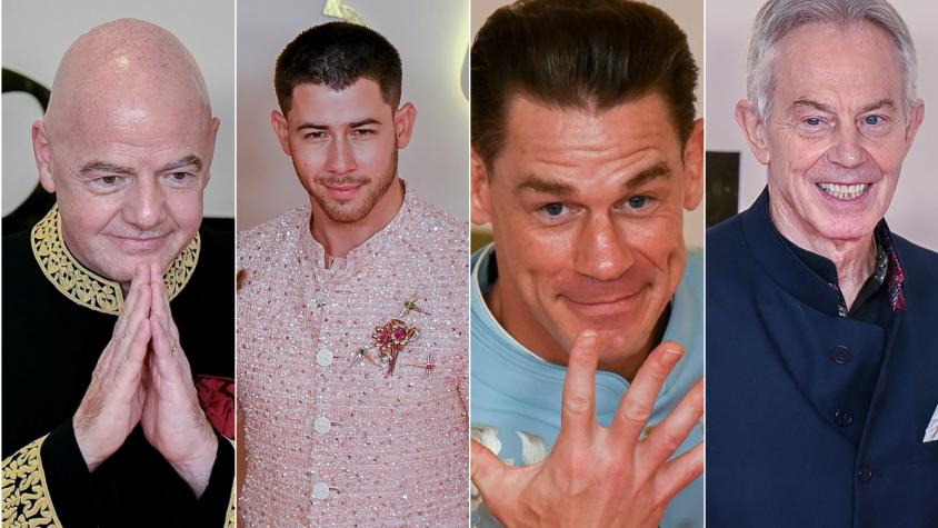 De Nick Jonas a John Cena: Hijo del hombre más rico de Asia se rodea de celebridades en su boda