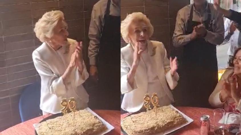 VIDEO. El último cumpleaños de Mary Rose Mc-Gill que salió a la luz tras su muerte