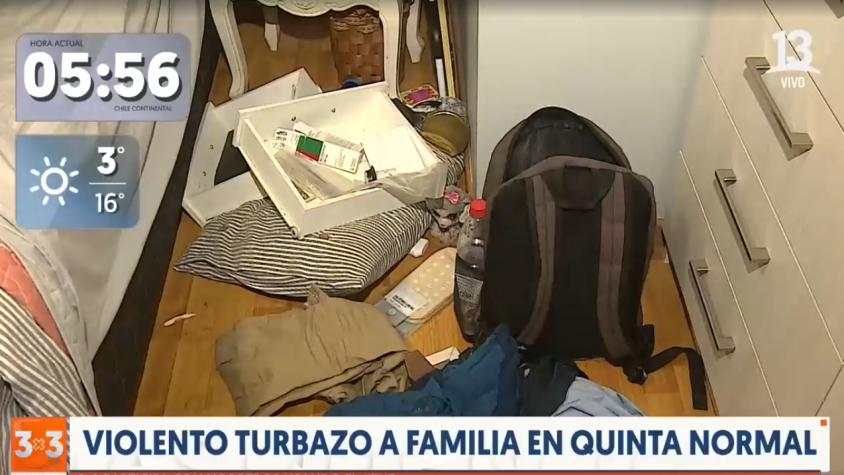 Dueña de casa tenía 88 años: Violento turbazo a familia en Quinta Normal