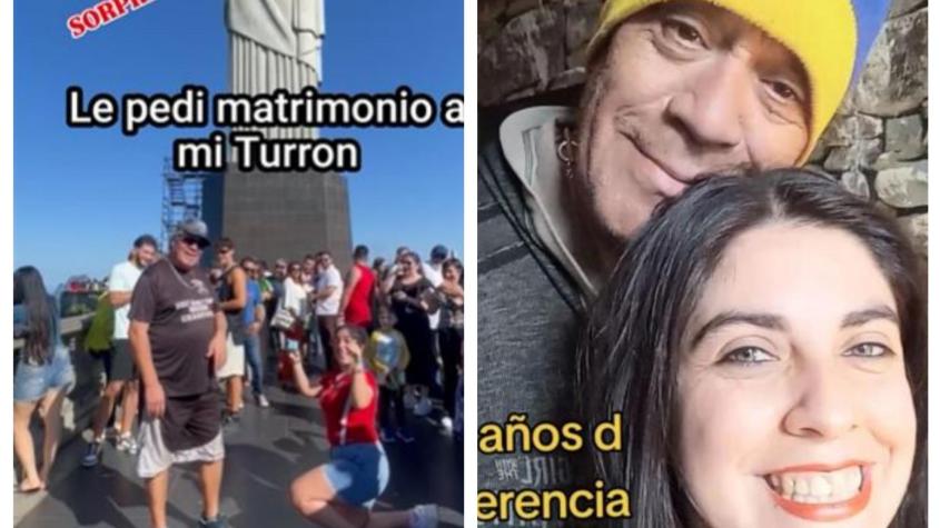 "Mi amor platónico hoy es mi futuro esposo": Turrón y pareja 26 años menor se casarán 