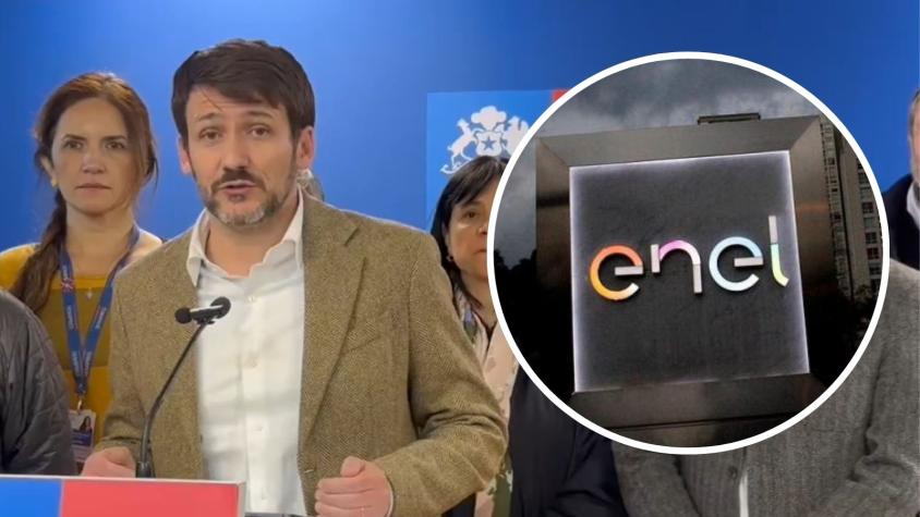 "Funciona como ultimátum": Gobierno anuncia inicio de proceso de caducidad de concesión de Enel