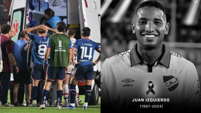 Murió Juan Izquierdo, jugador de Nacional que se desplomó en partido de Copa Libertadores