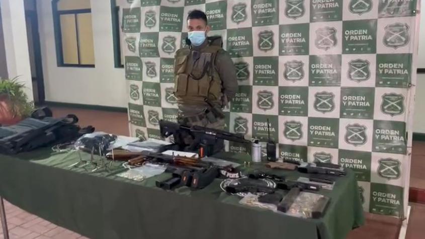 De una granada de humo a fusiles semiautomáticos: El listado de las armas decomisadas tras el robo a Brinks en Rancagua