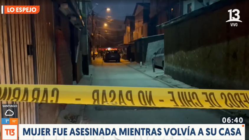 Tenía dos hijos pequeños: Mujer fue asesinada mientras volvía a su casa en Lo Espejo