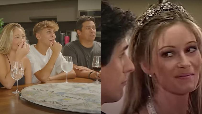 "Algo le pasó": Hijos de Rafael Araneda y Marcela Vacarezza reaccionaron sorprendidos a inédito video de su boda