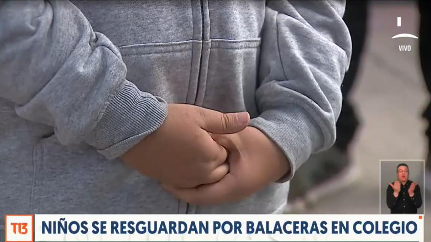 "Mañana no me mandes al colegio": El testimonio de los niños por balaceras en colegio en La Pintana