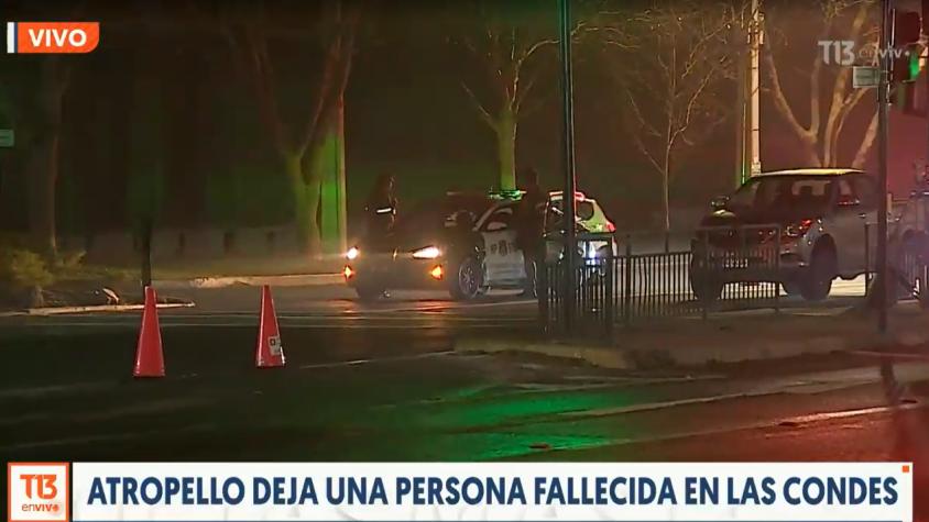 Conductor se entregó en comisaría: Atropello deja una persona fallecida en Las Condes