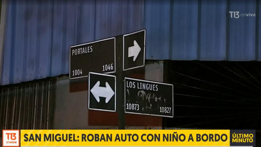 Menor fue abandonado en otra comuna: Asaltantes roban vehículo con lactante en el interior