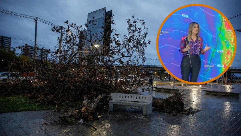 "Nunca había visto 6 horas de viento continuo en Santiago": Michelle Adam afirmó que ráfagas superaron los 120 km/h