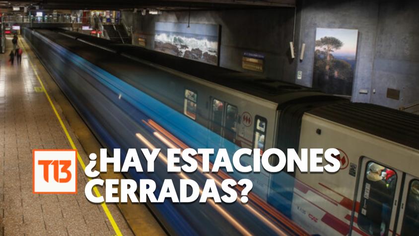 ¿Hay estaciones cerradas? Revisa el estado del Metro de Santiago