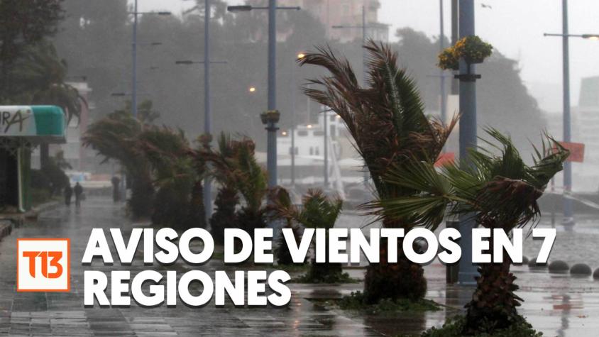 Meteorología emite aviso por vientos normales a moderados en siete regiones: Empezarán el "18"