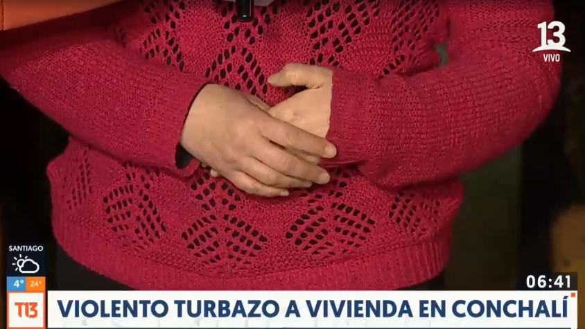 "Uno no sabe si es el último momento de tu vida...": El crudo relato de mujer víctima de turbazo en Conchalí