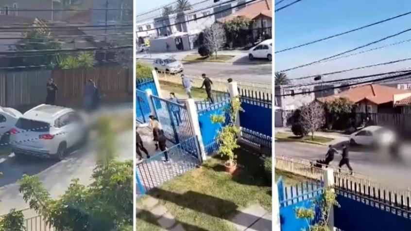 Madre e hijo en prisión preventiva por riña afuera de colegio en Puente Alto: Otras 5 personas fueron formalizadas