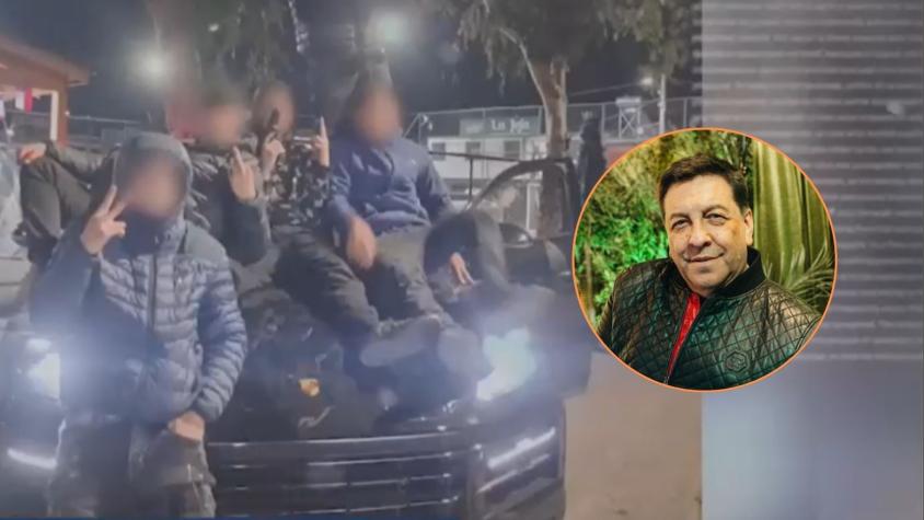 Las imágenes "jactándose" de los asaltantes de Julio César Rodríguez: Con armas y posando en el auto