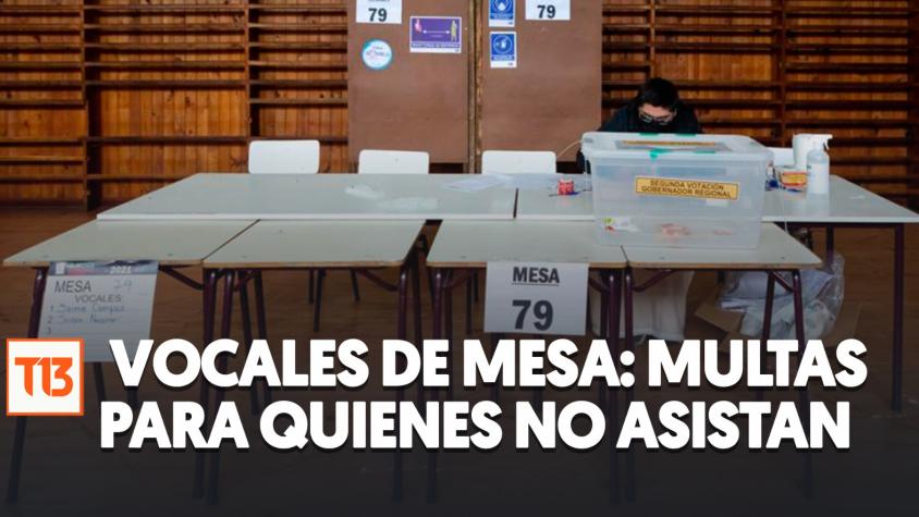 Elecciones 2024: La multa a la que se exponen los vocales de mesa que no se presenten