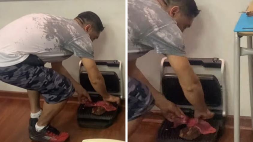 Presidente de mesa sorprendió con asado en local de votación: Regaló sándwiches a vocales