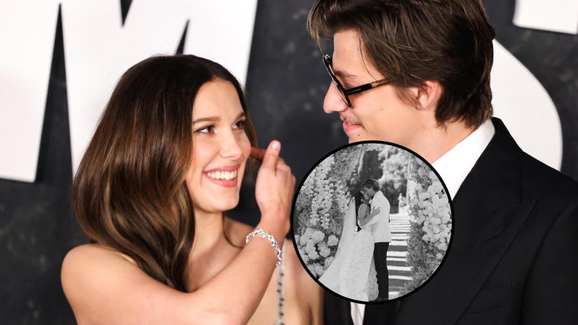 Meses después, Millie Bobby Brown compartió las primeras fotos de su boda con Jake Bongiovi