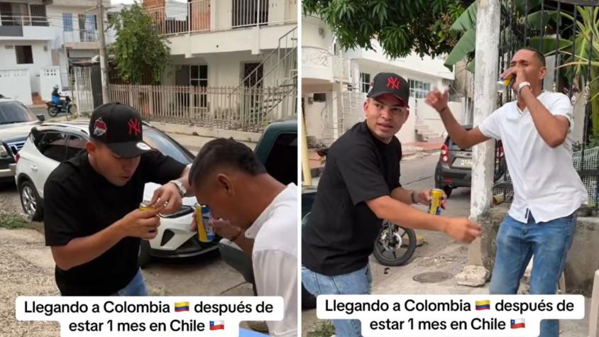 "No vuelvas": Tiktoker venezolano generó polémica tras regresar a Colombia e ironizar con las costumbres de Chile 