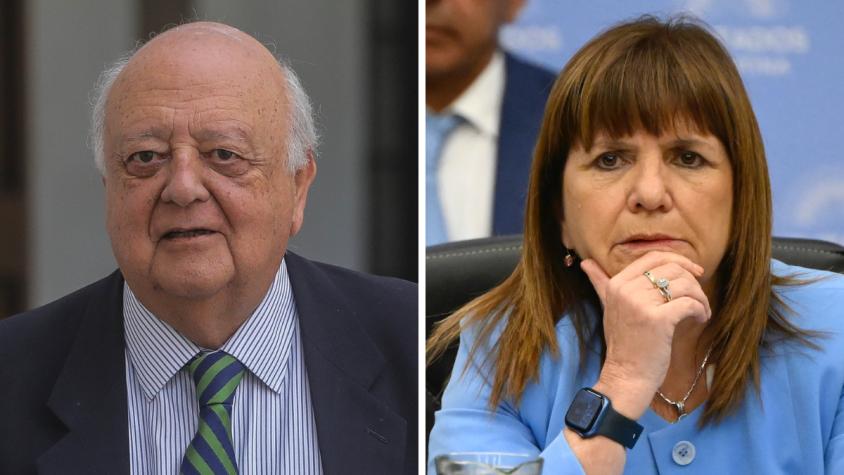 Embajador Viera-Gallo responde a Bullrich tras responsabilizar a Chile por aumento de delitos en Argentina