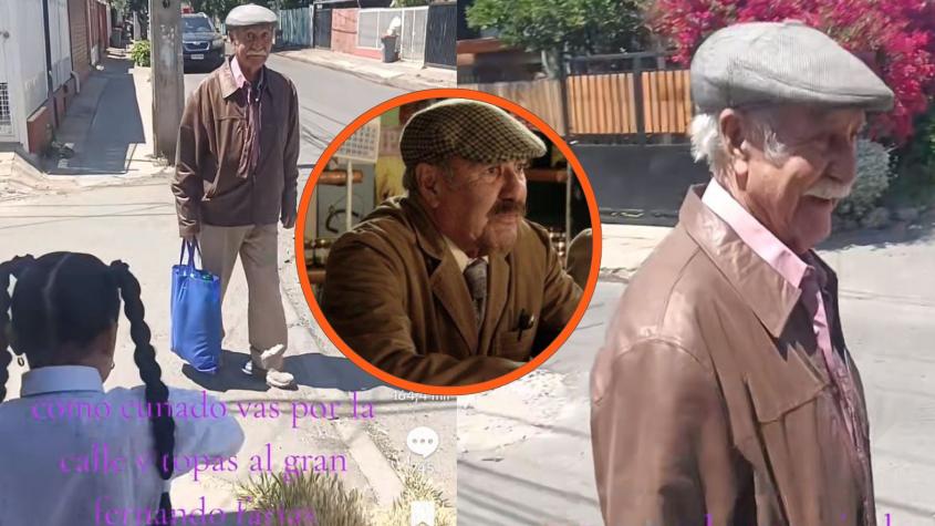 Actor Fernando Farías se hace viral al ser captado caminando en su barrio: Usuarios buscan rendirle homenaje