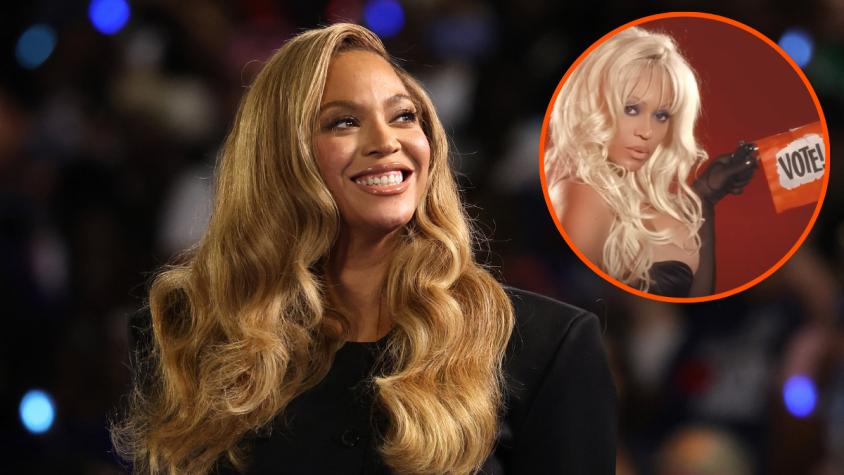 Beyoncé se transforma en Pamela Anderson para llamar a votar en las elecciones de EEU.UU.