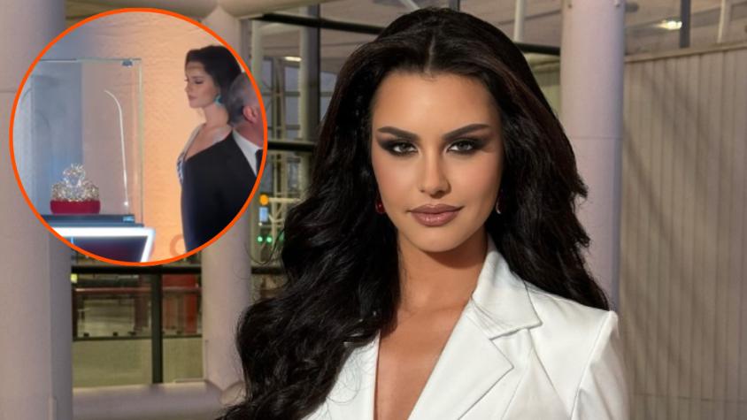 El particular gesto de Emilia Dides al acercarse a la corona de Miss Universo: “Decretando…”