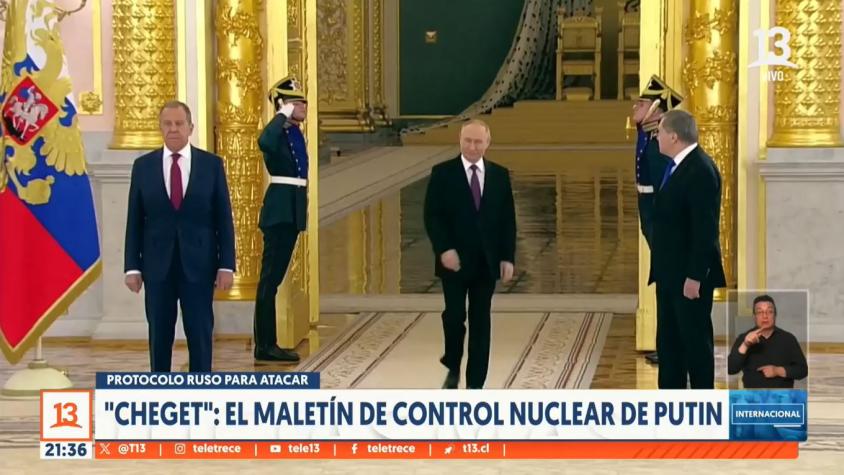 El maletín de control nuclear de Putin