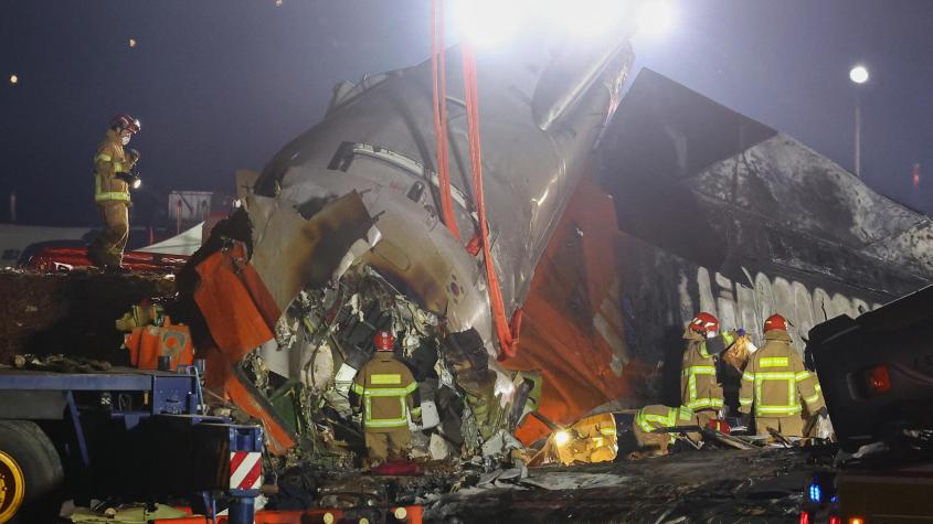 Balance final: Accidente de avión en Corea del Sur dejó 179 muertos y dos sobrevivientes Balance final: Accidente de avión en Corea del Sur dejó 179 muertos y dos sobrevivientes