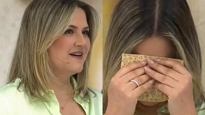 Michelle Adam se emocionó con hermoso regalo de su pareja por su cumpleaños: se lo hizo llegar en vivo a 'Tu Día'