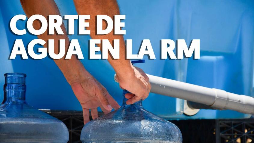 Corte de agua de 30 horas en la RM: Revisa cuándo parte y qué comunas afectará