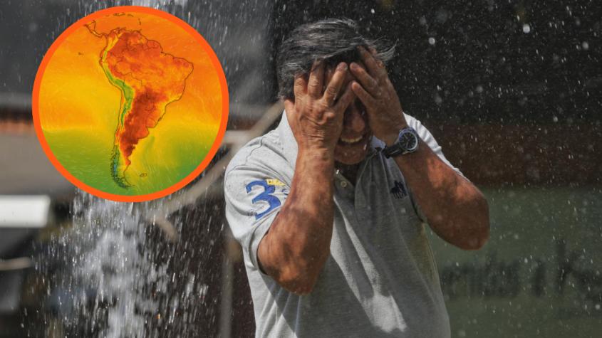 Así se ve Chile con el calor extremo según Windy: Zona central está marcada de rojo