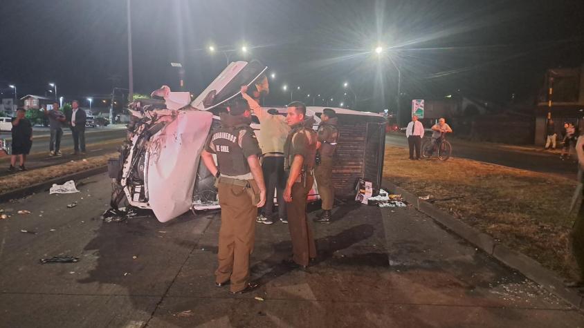 Accidente de tránsito en Temuco deja un bebé fallecido y 11 lesionados 