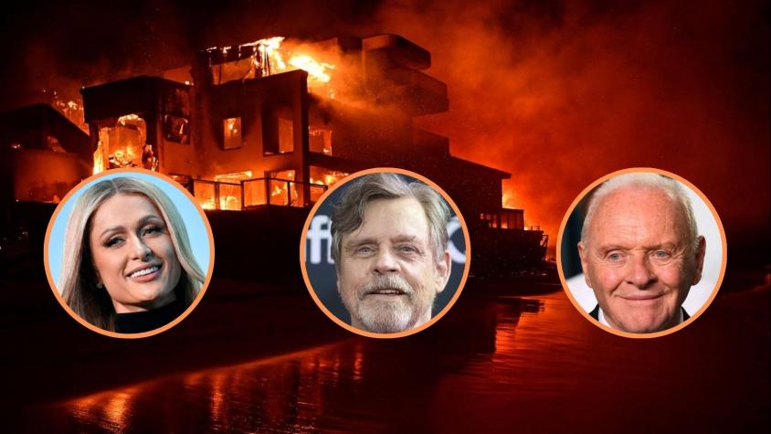 Paris Hilton, Anthony Hopkins y Mark Hammil, entre otros: La lista de famosos damnificados por incendios en California