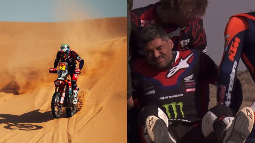 VIDEO | Durísimo golpe para Pablo Quintanilla: sufrió accidente y abandonó el Dakar 2025