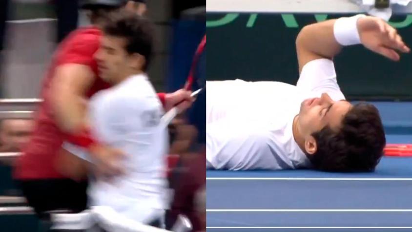 "Colisión involuntaria": ITF desestima reclamo de Chile por la agresión de Bergs a Cristian Garin