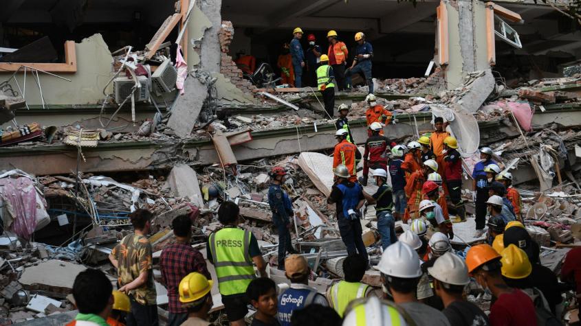 Ciudad ubicada cerca del epicentro del terremoto en Myanmar quedó en destrucción total Ciudad ubicada cerca del epicentro del terremoto en Myanmar quedó en destrucción total