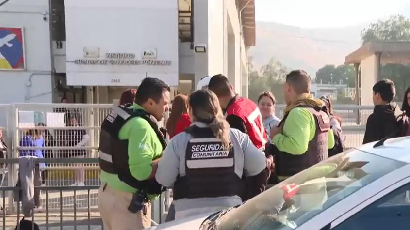 Apoderado entró a colegio para amenazar a alumnos en Renca